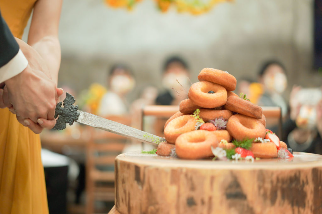 香川県高松市の結婚式場|おしゃれなフォトウェディングならリュバン(Ruban)｜ドーナツタワー｜ウェディングケーキ